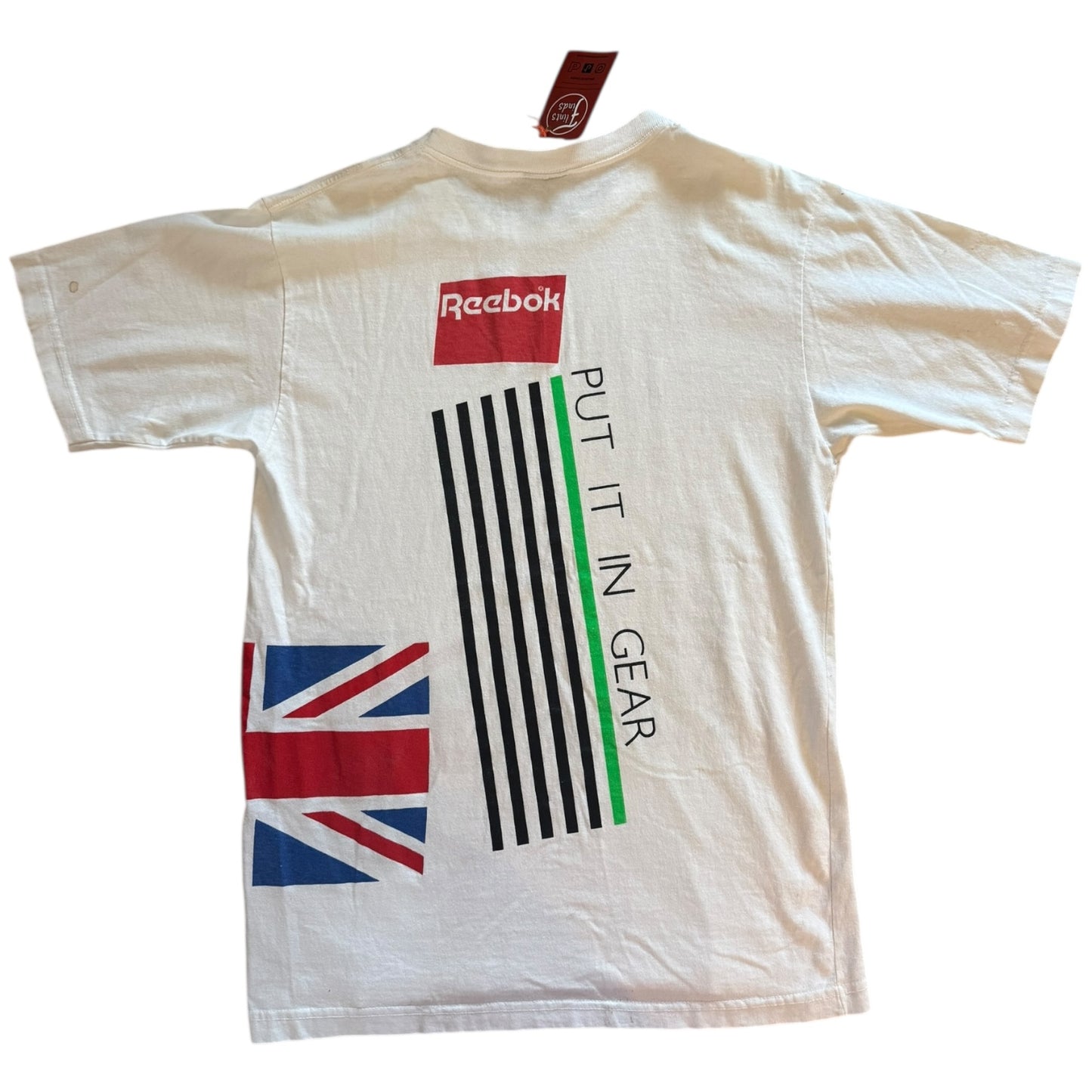 Medium Reebok White Graphic T-Shirt