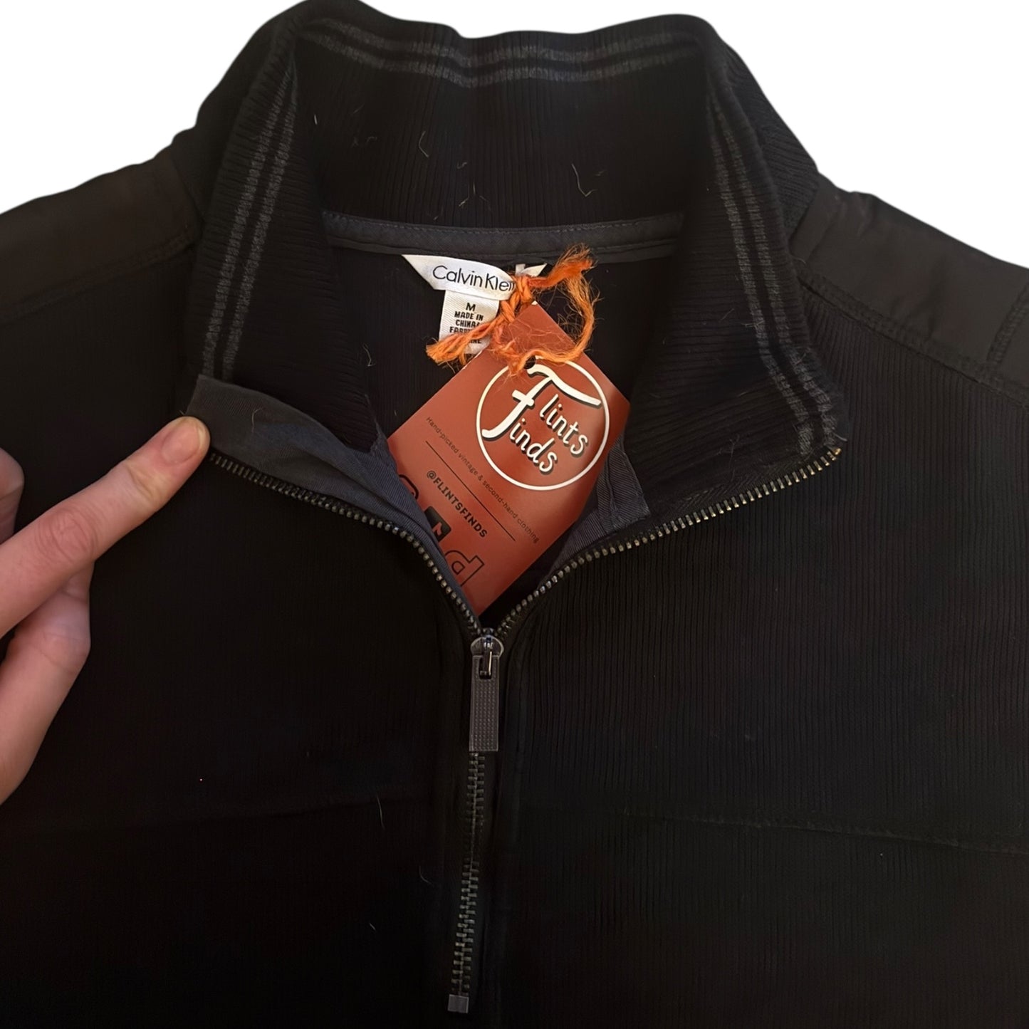 Medium Calvin Klein Black 1/4 Zip