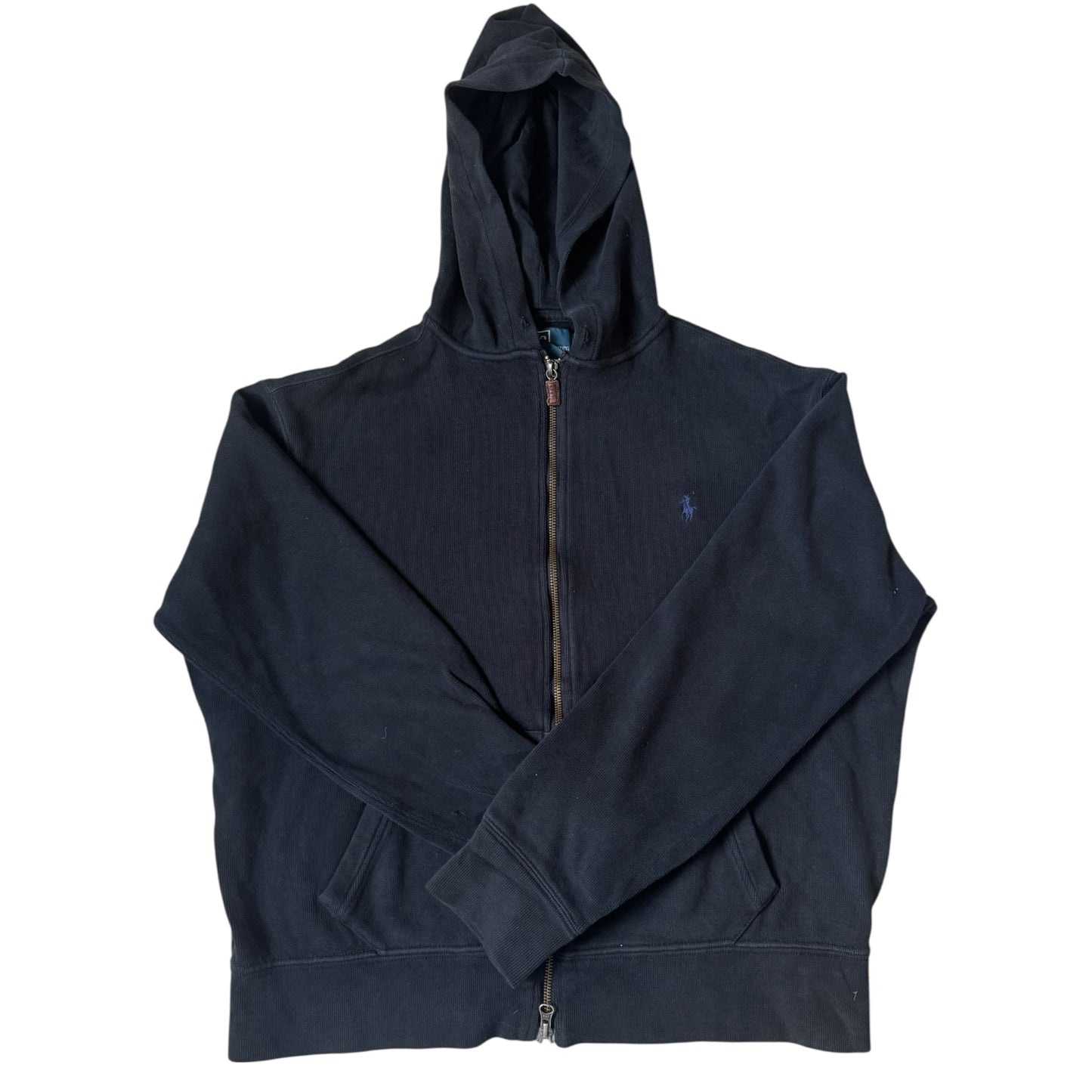 Large Ralph Lauren Black Full Zip Hoodie