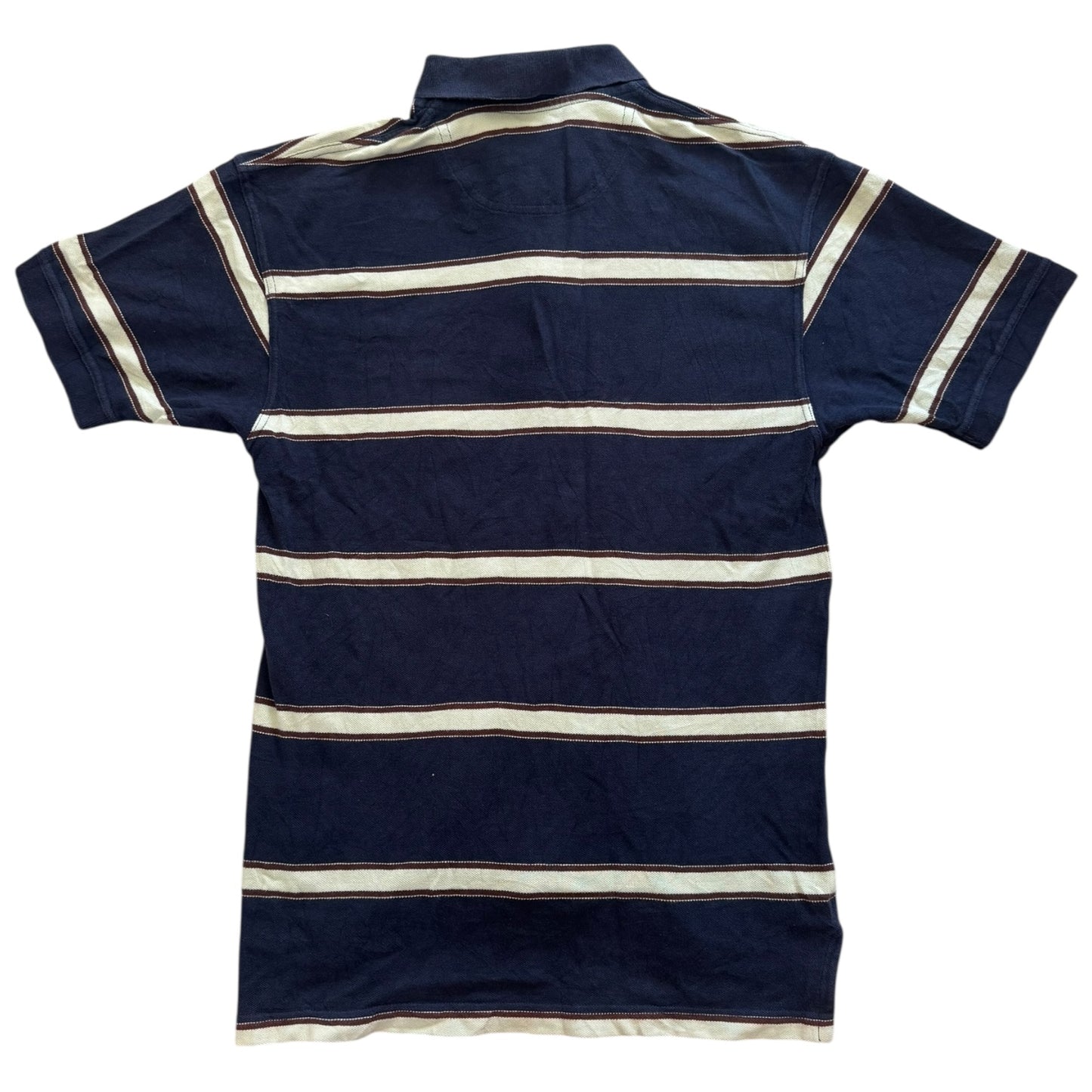 Small Fred Perry Striped Navy Polo Shirt