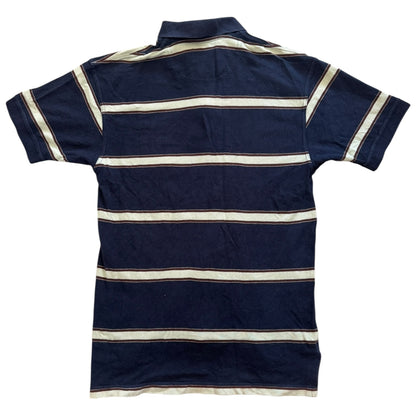 Small Fred Perry Striped Navy Polo Shirt