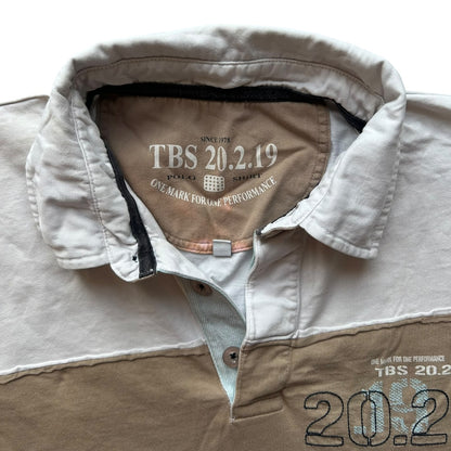 Large TBS White Polo Shirt