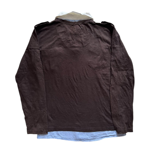 Large Purificacion Garcia Brown Rugby Shirt