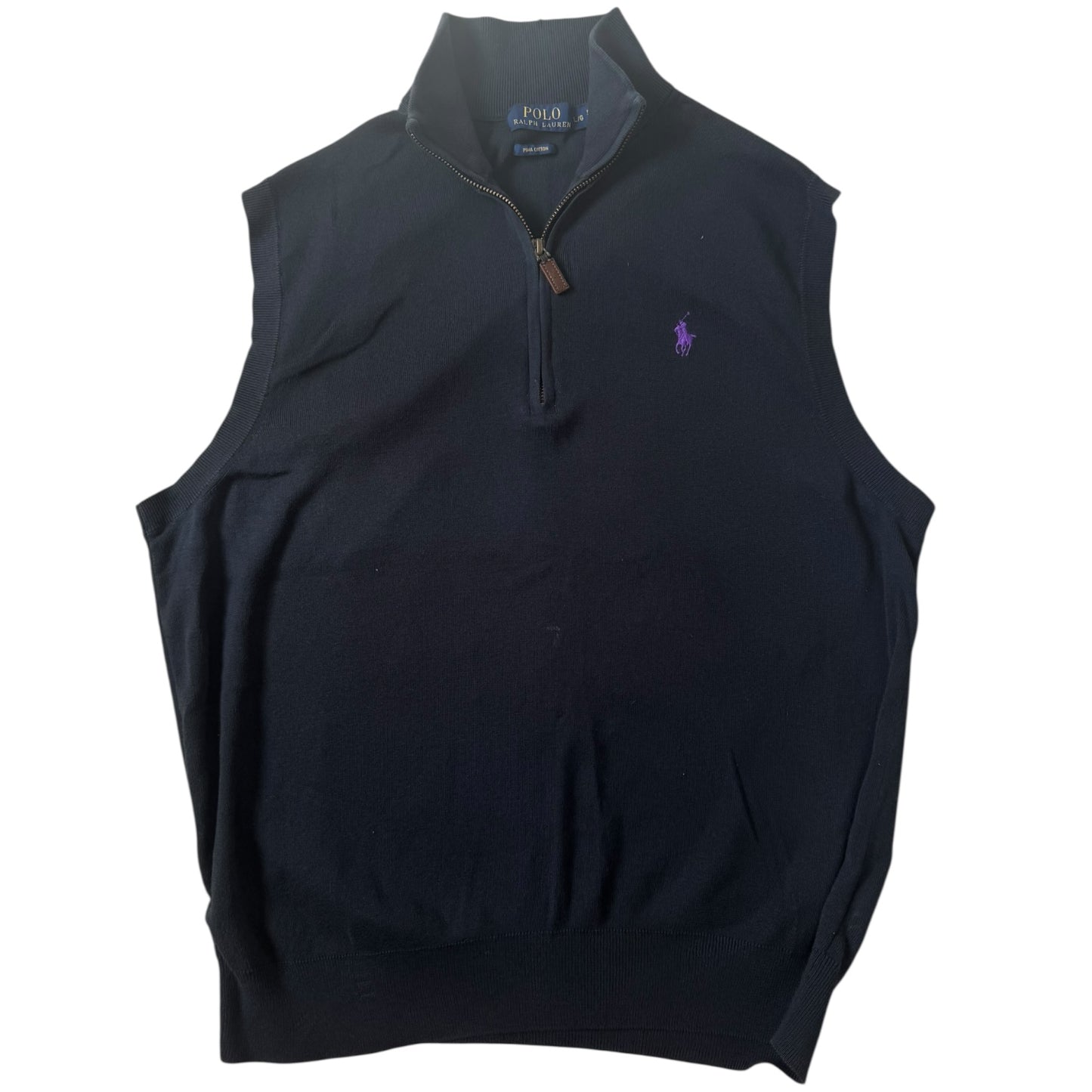 Large Ralph Lauren Black Knitted Sweater Vest