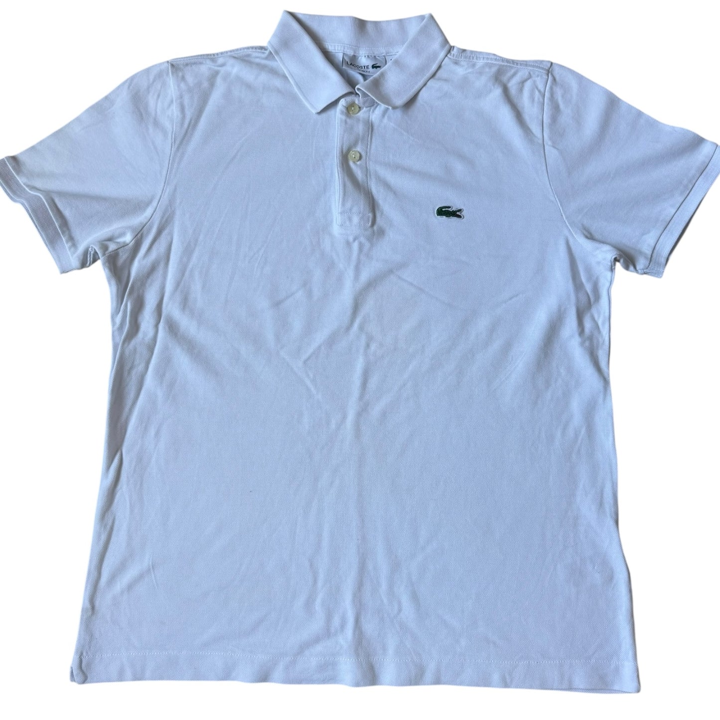 Extra Large Lacoste White Polo Shirt