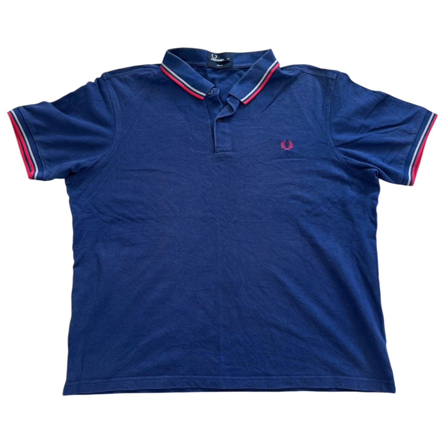 Extra Large Fred Perry Blue Polo Shirt
