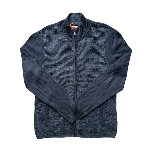 Large Calvin Klein Navy Full Zip Jumper