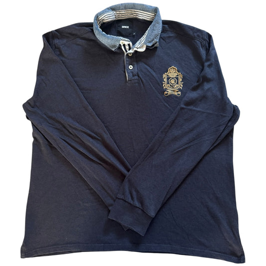 XXL Brice Navy Rugby Shirt