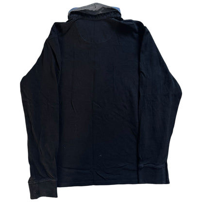 Large New Classic Black Rugby Shirt