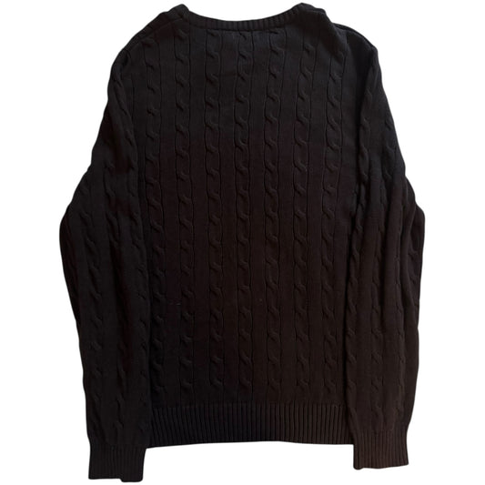 Large Nautica Brown Thick Cable Knit Jumper