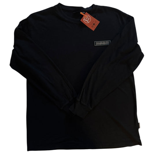 Small Napapijri Black Long Sleeved T-Shirt
