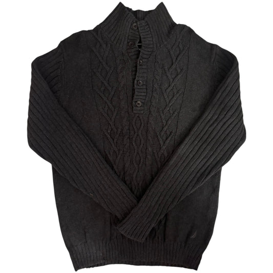 Large Nautica Dark Grey Knitted Jumper