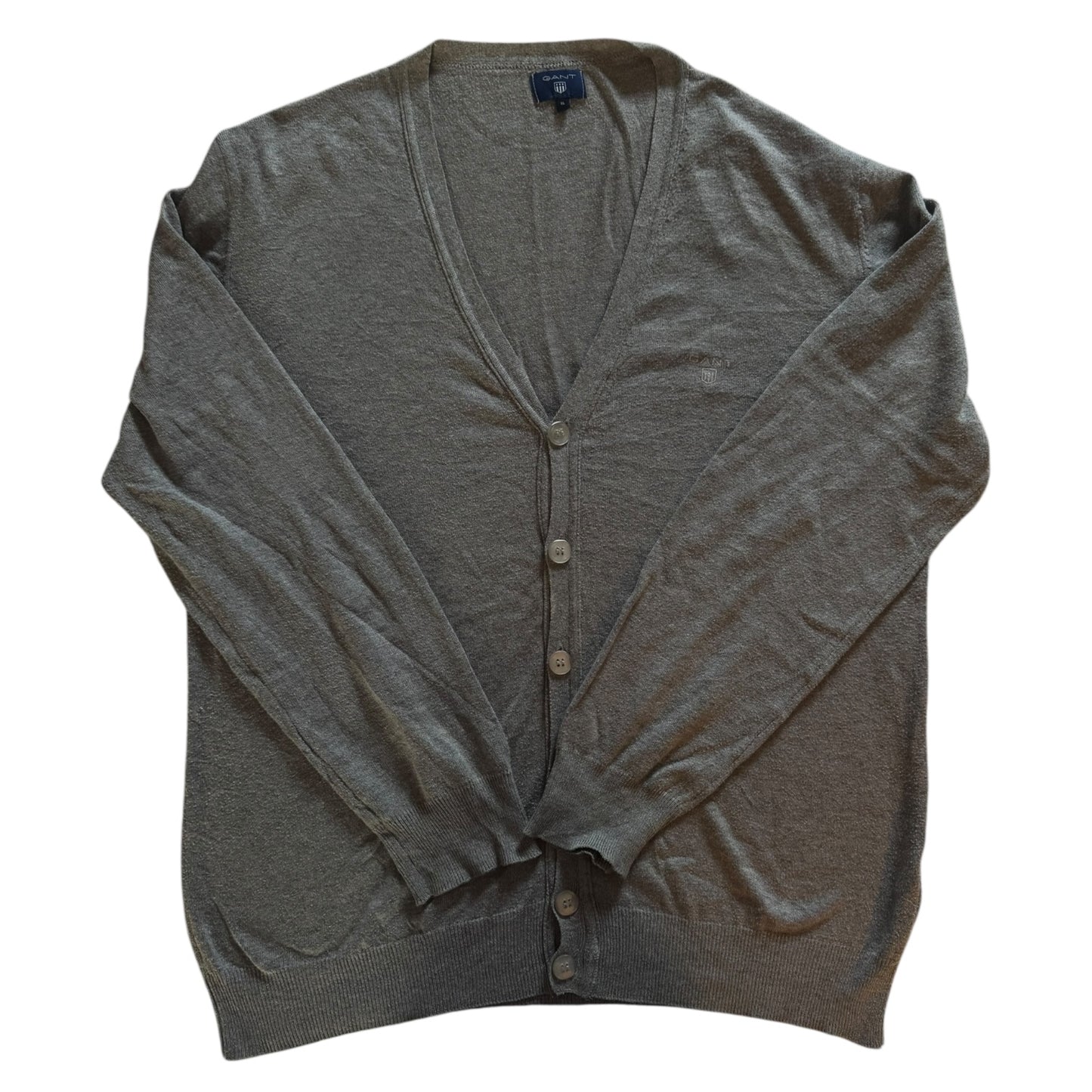 Extra Large Gant Grey Knitted Cardigan