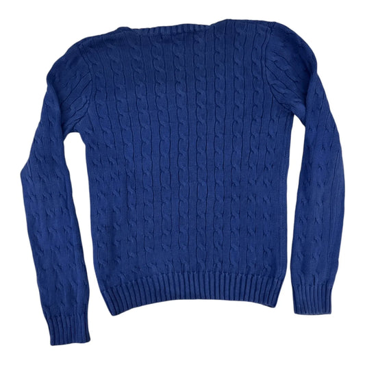 Womans Large Ralph Lauren Blue Cable Knit