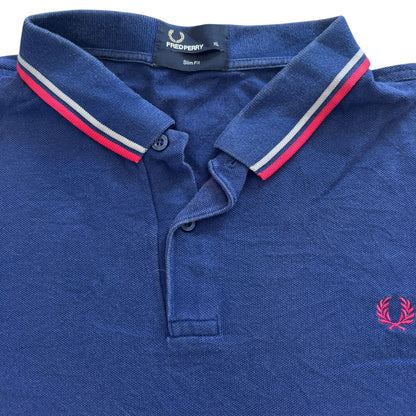 Extra Large Fred Perry Blue Polo Shirt