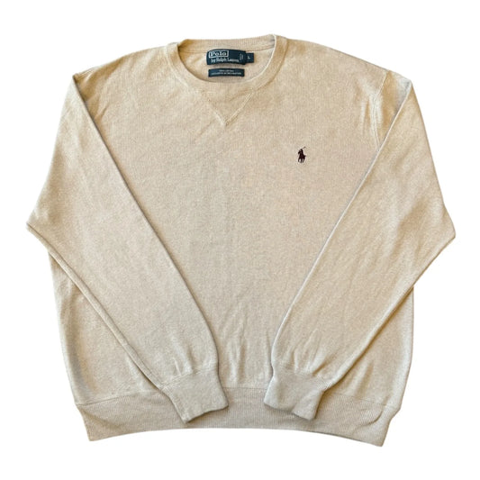 Large Ralph Lauren Beige Sweatshirt