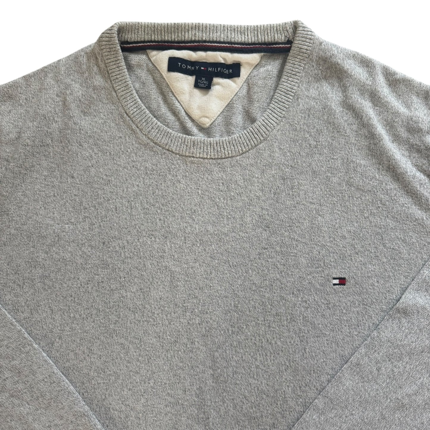 Extra Large Tommy Hilfiger Grey Knitted Jumper