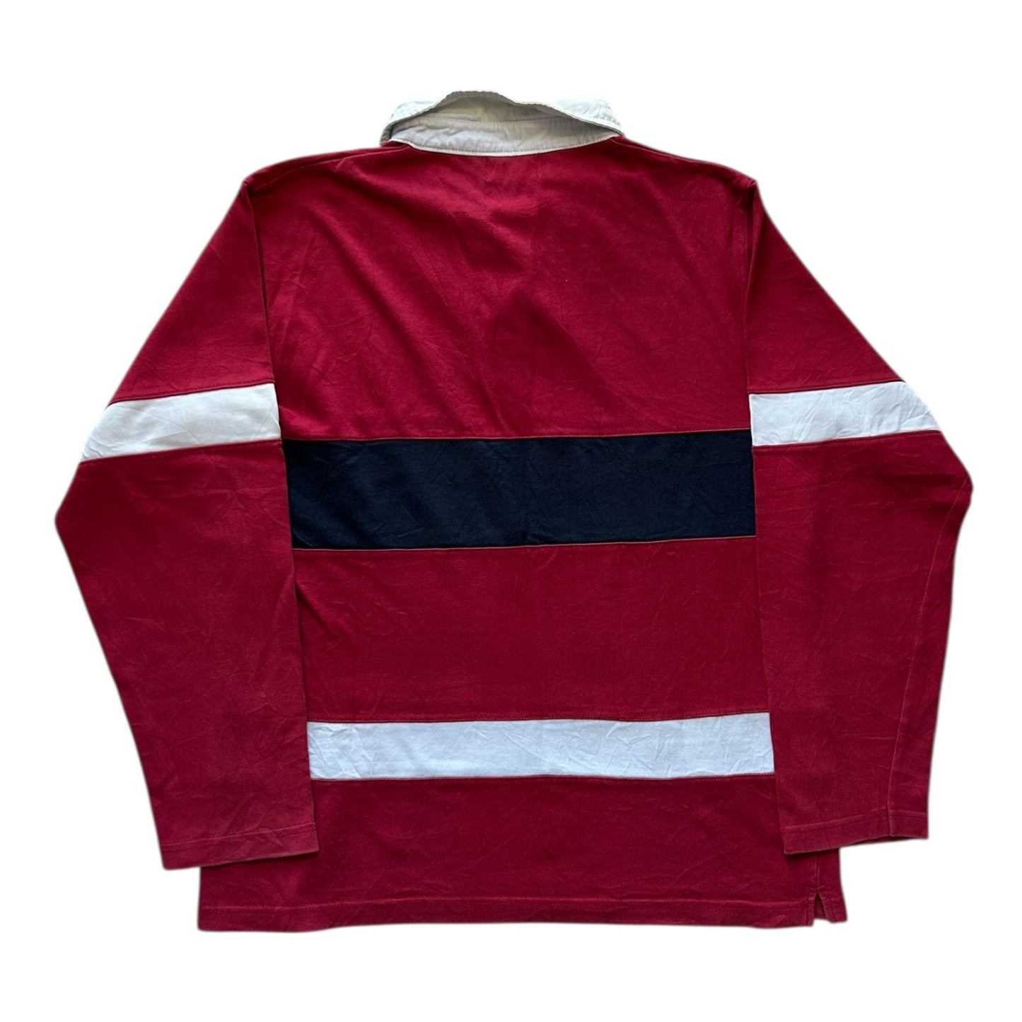 Medium Racing Green Red Rugby Shirt