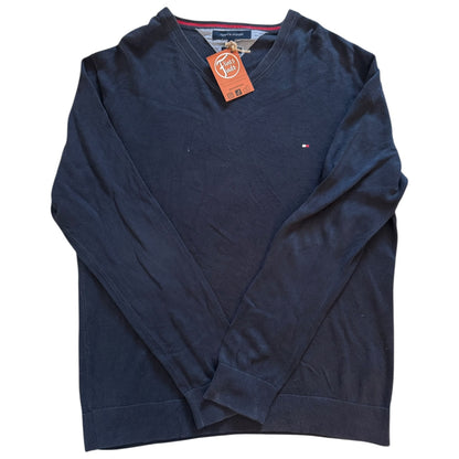Large Tommy Hilfiger Navy Knitted Jumper