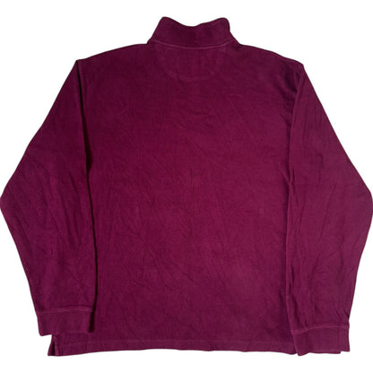 Extra Large Chaps Burgundy 1/4 Zip