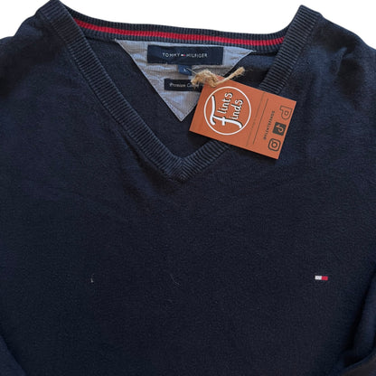 Large Tommy Hilfiger Navy Knitted Jumper