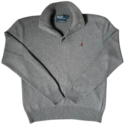 Large Ralph Lauren Grey Knitted Jumper