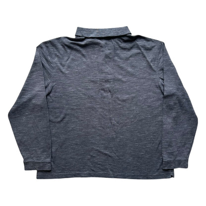 Extra Large Lacoste Grey Long Sleeve Polo Shirt