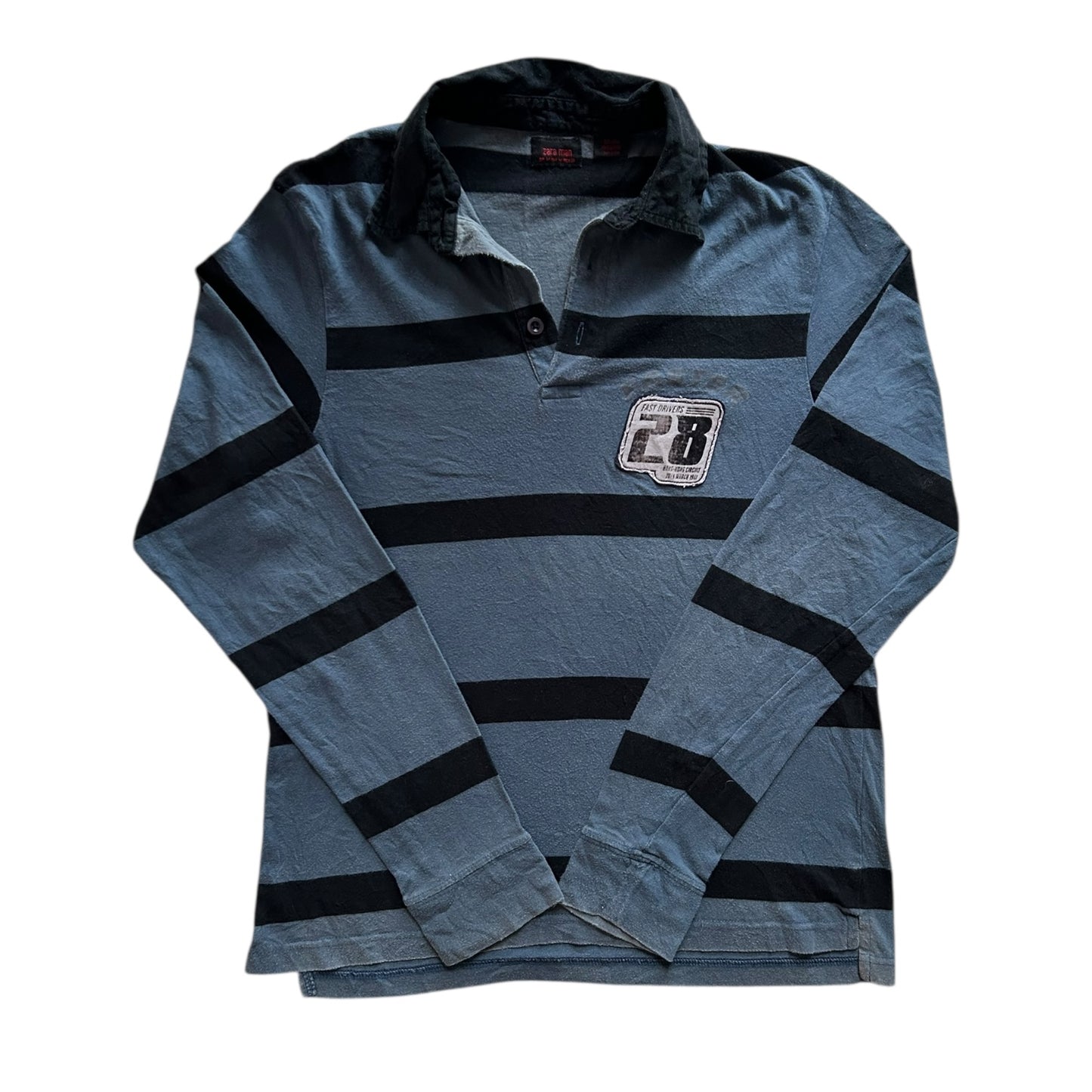 Medium Zara Blue Rugby Shirt