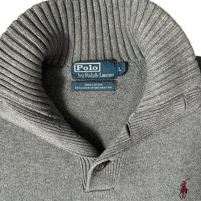 Large Ralph Lauren Grey Knitted Jumper