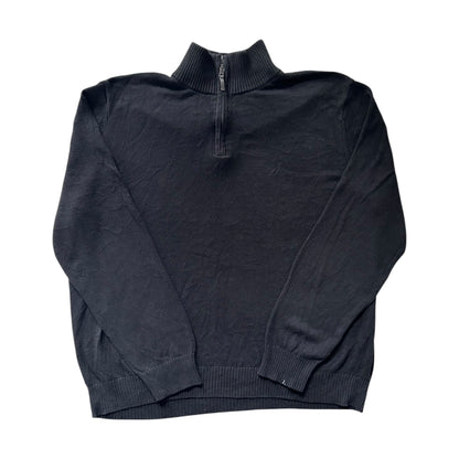 Large Nautica Black 1/4 Zip