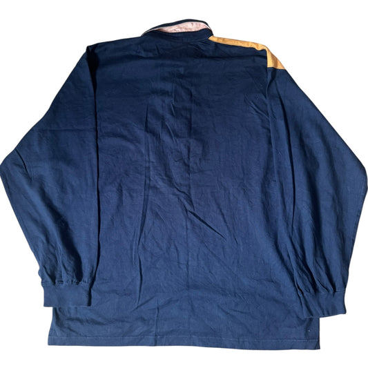 Extra Large Tex Yellow, Navy and Grey Rugby Shirt
