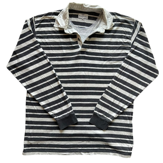 Extra Large Pierre Marcel Blue and White Rugby Shirt