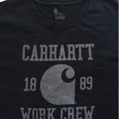 2XL Carhartt Black Graphic T-Shirt