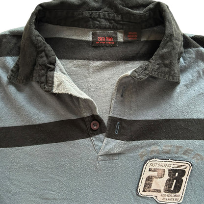 Medium Zara Blue Rugby Shirt