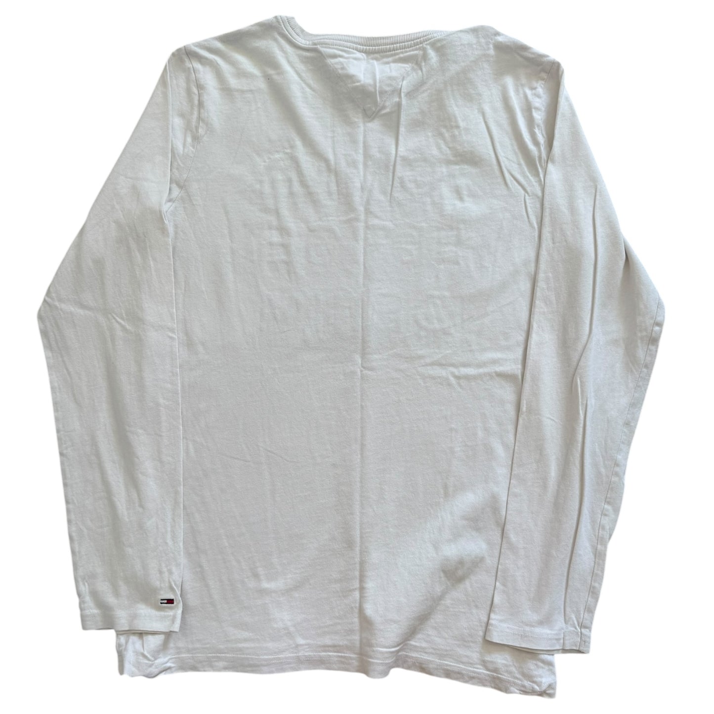 Medium Tommy Hilfiger White Long Sleeved T-Shirt