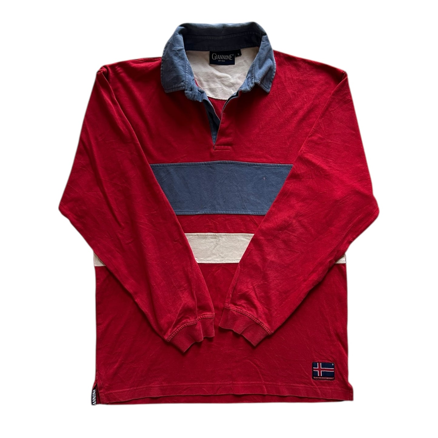 Small Giannone Red Rugby Shirt