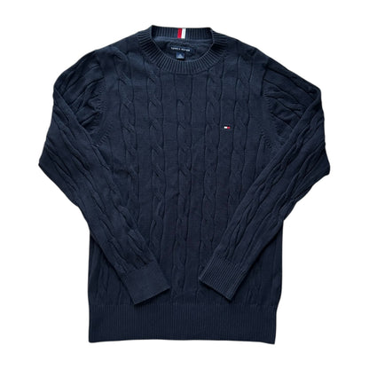 Extra Small Tommy Hilfiger Navy Cable Knit