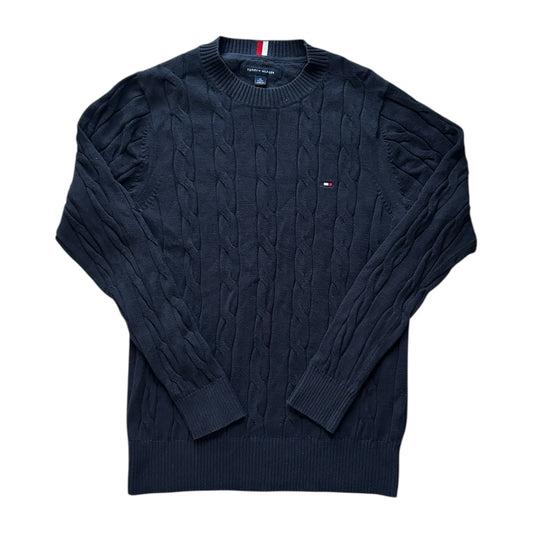 Extra Small Tommy Hilfiger Navy Cable Knit