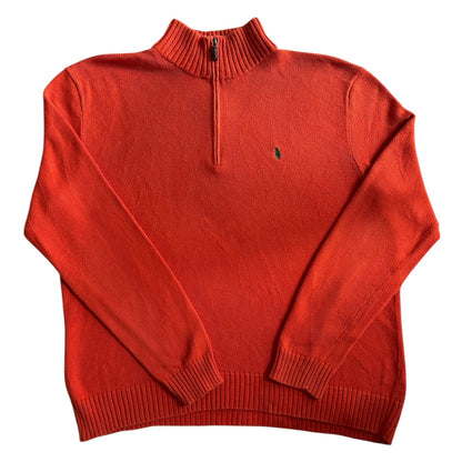 Extra Large Ralph Lauren Orange 1/4 Zip