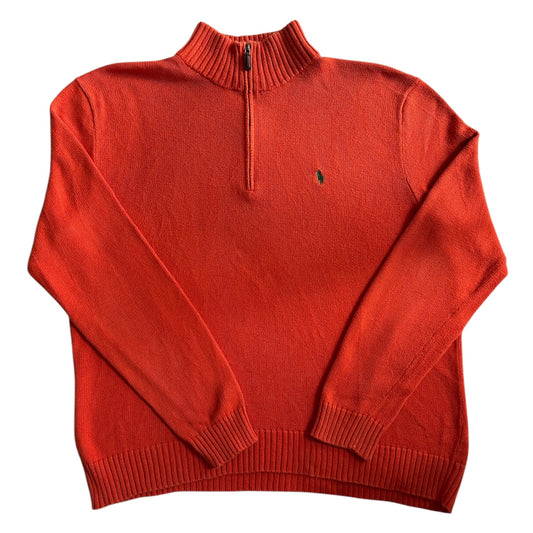 Extra Large Ralph Lauren Orange 1/4 Zip