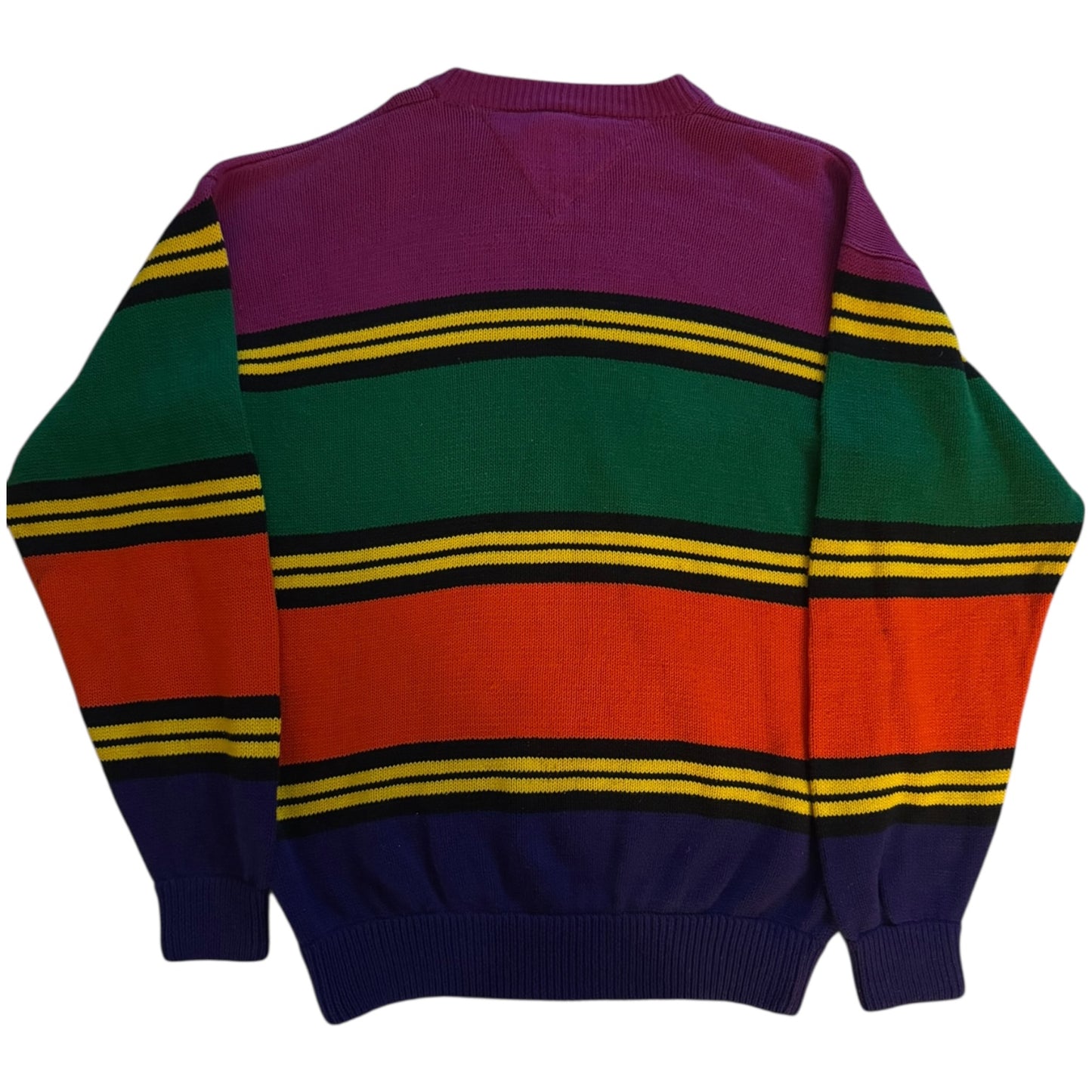 Medium Tommy Hilfiger Multicoloured Striped Thick Knitted Jumper