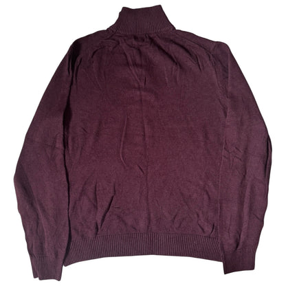 Large Nautica Burgundy 1/4 Zip