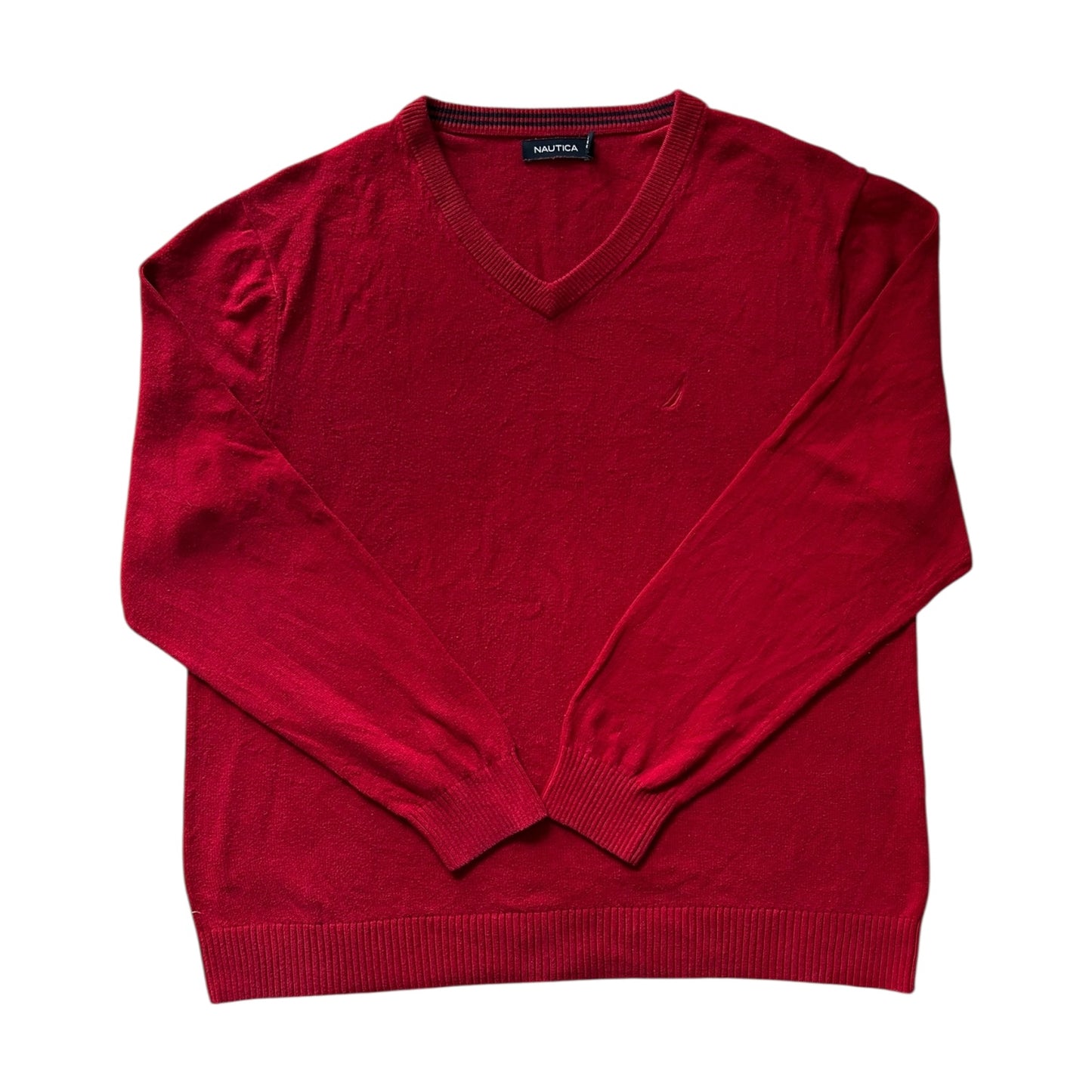 Extra Large Nautica Red Knitted Jumper