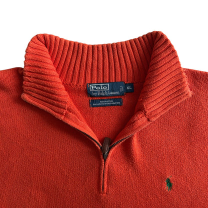 Extra Large Ralph Lauren Orange 1/4 Zip