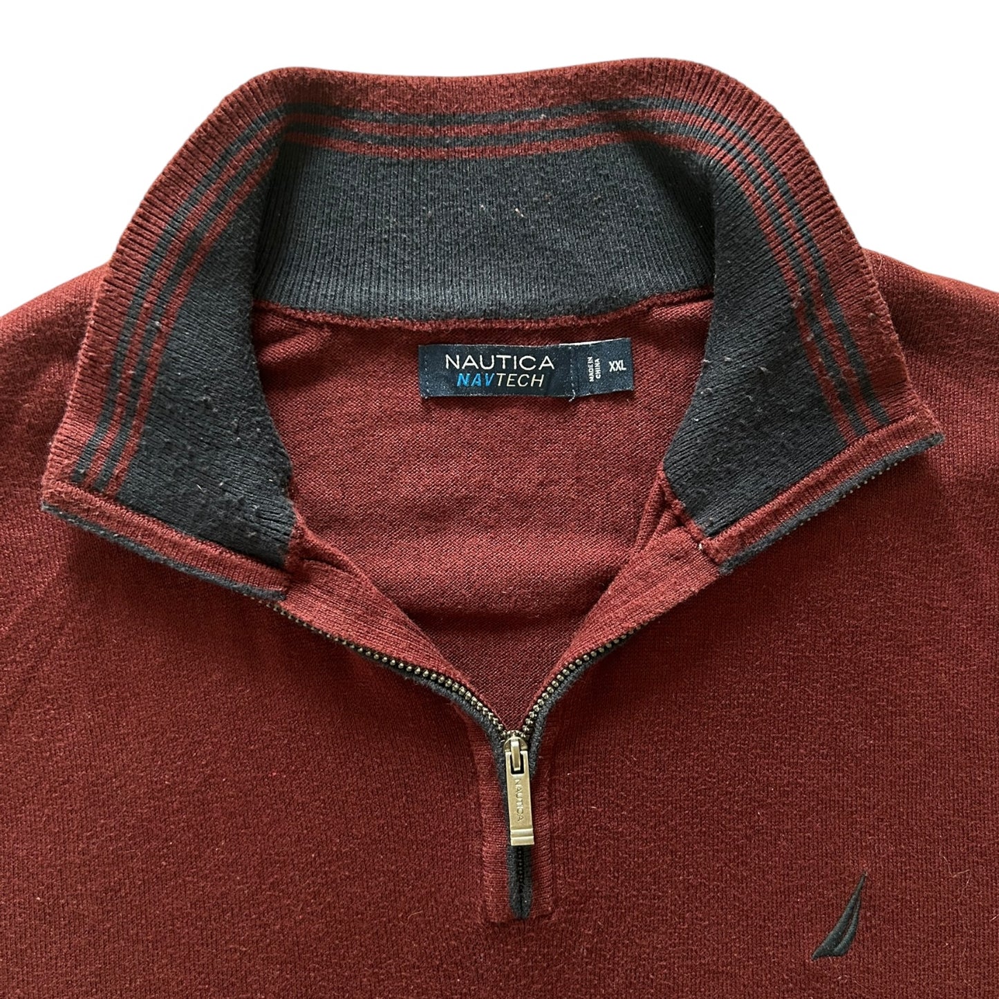 XXL Nautica Burgundy 1/4 Zip