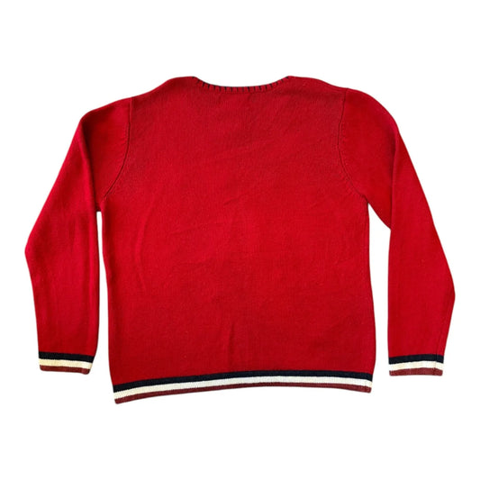 Large Teddy Bear Red Knitted Jumper