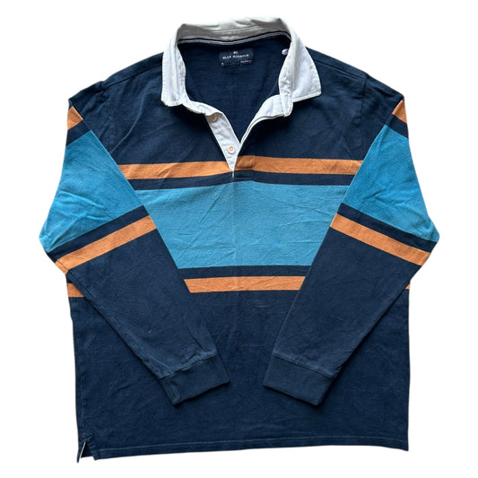 Extra Large Blue Harbour Striped Rugby Shirt