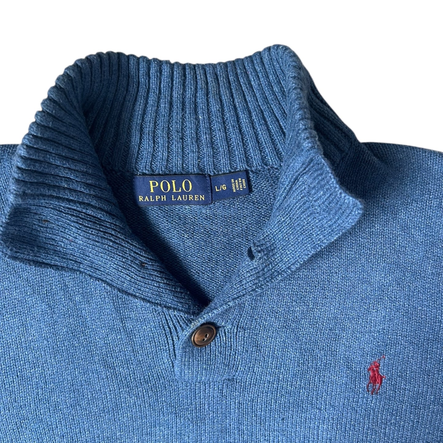 Large Ralph Lauren Blue Knitted Jumper