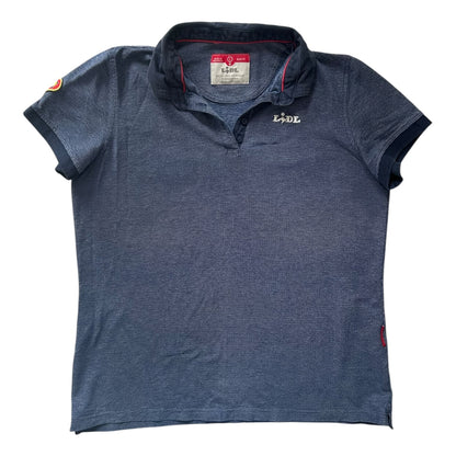 Large Lidl Blue Polo Shirt