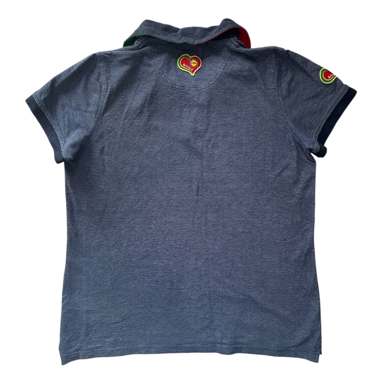 Large Lidl Blue Polo Shirt